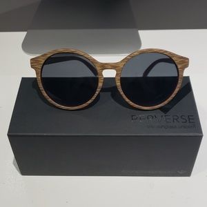 Perverse Wood Textured Sunglasses
